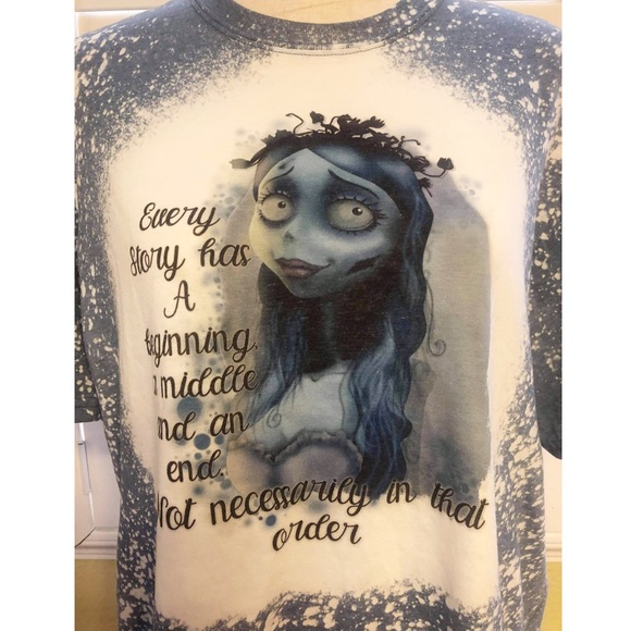Corpse Bride Sublimated Bleach Dye Graphic Tee - Picture 5 of 5